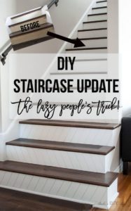 Stairs Makeover 7 - DIY Home for You - diyhomeu.com